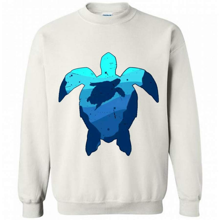 Turtle Animal Sea W – Gildan Crewneck Sweatshirt