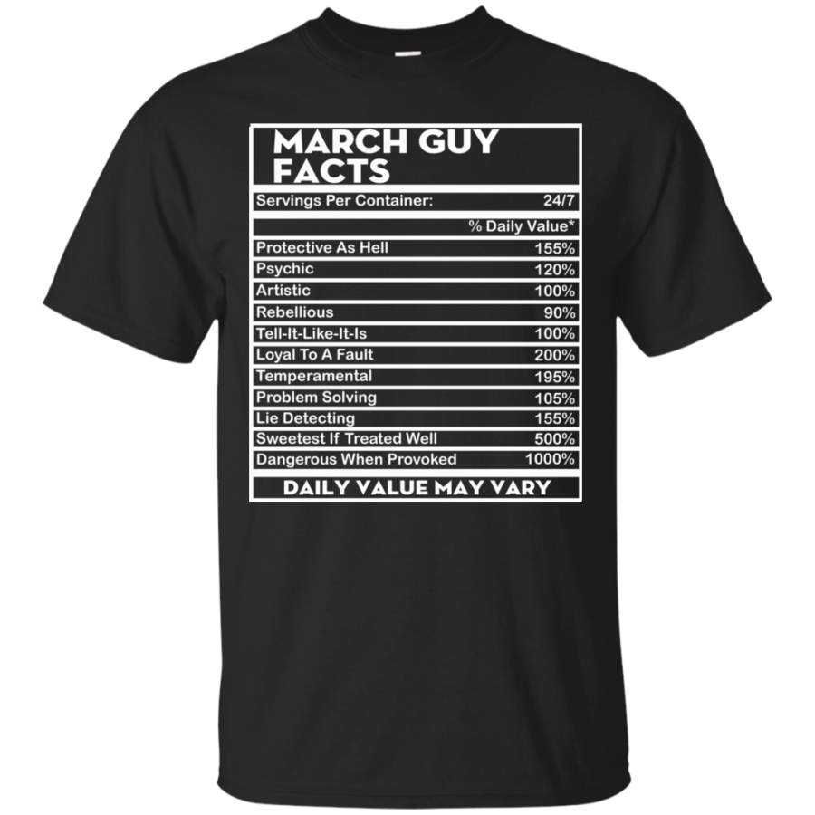 AGR March Guy Facts – Servings Per Container 24/7 Shirt, Hoodie