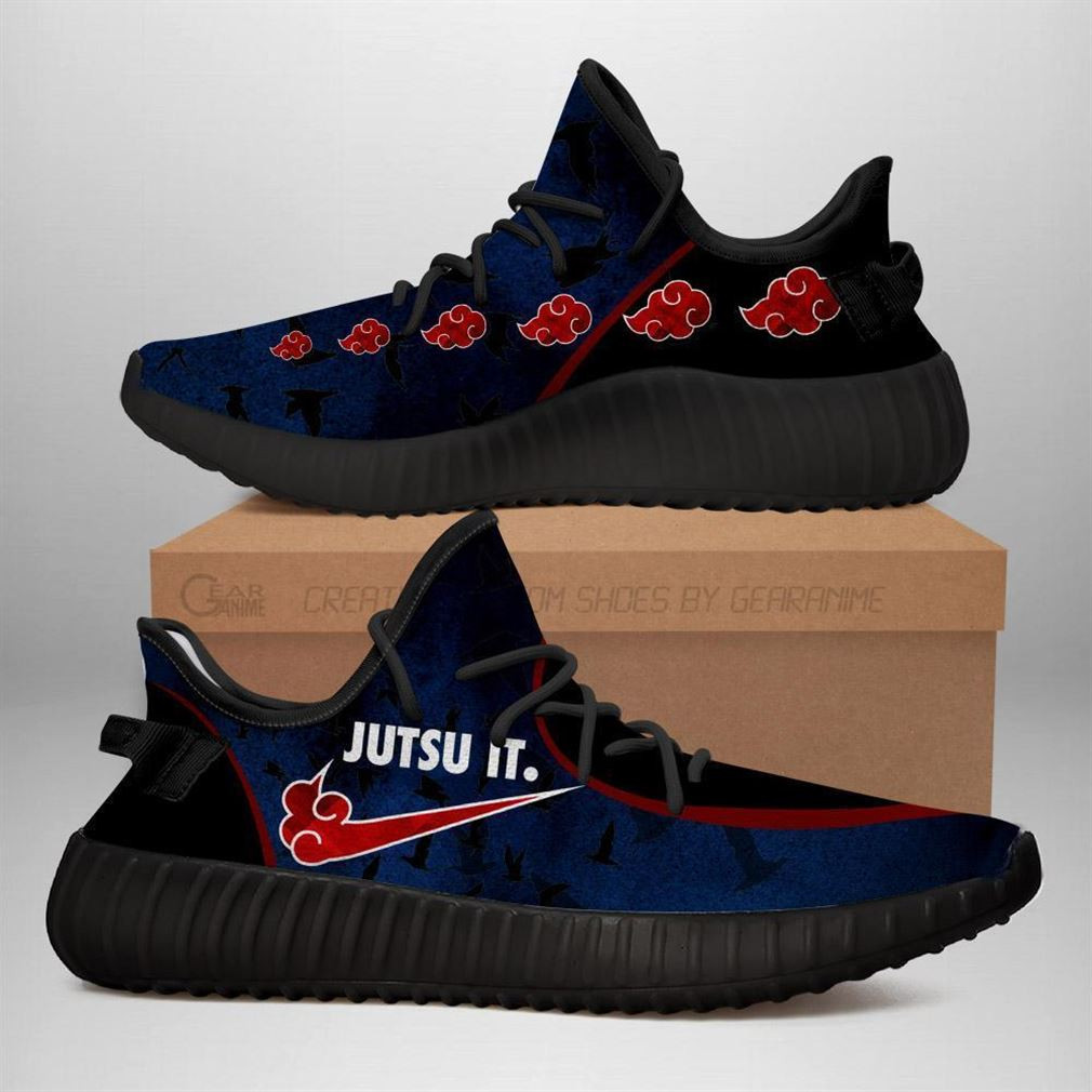 Akatsuki Jutsu Yz Sneakers Naruto Shoes Anime Yeezy Sneakers Shoes Art 273