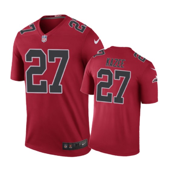 Atlanta Falcons #27 Damontae Kazee Nike Color Rush Red Jersey