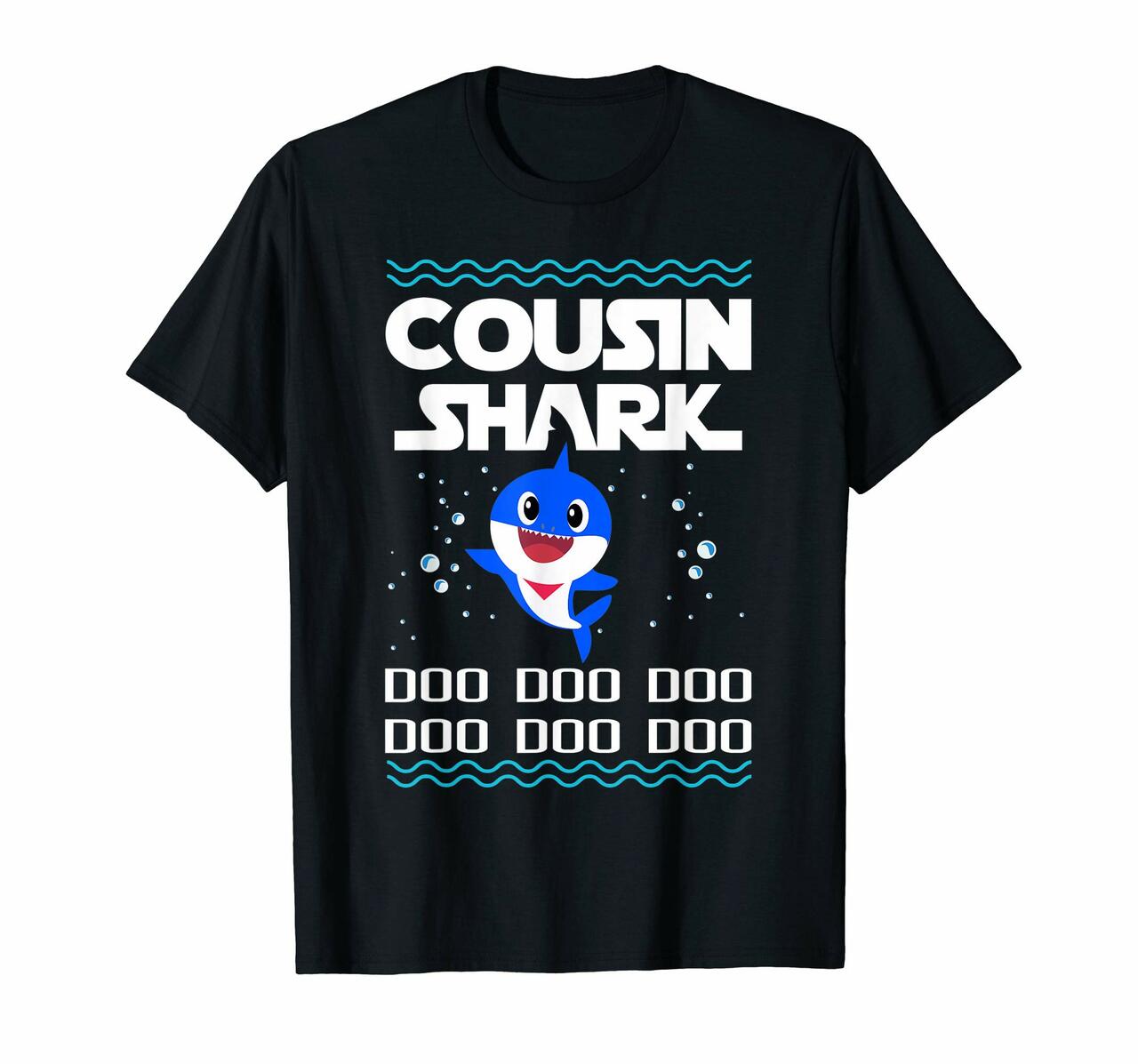 Cousin Shark T-Shirt Doo Doo Doo Baby Fathers Day