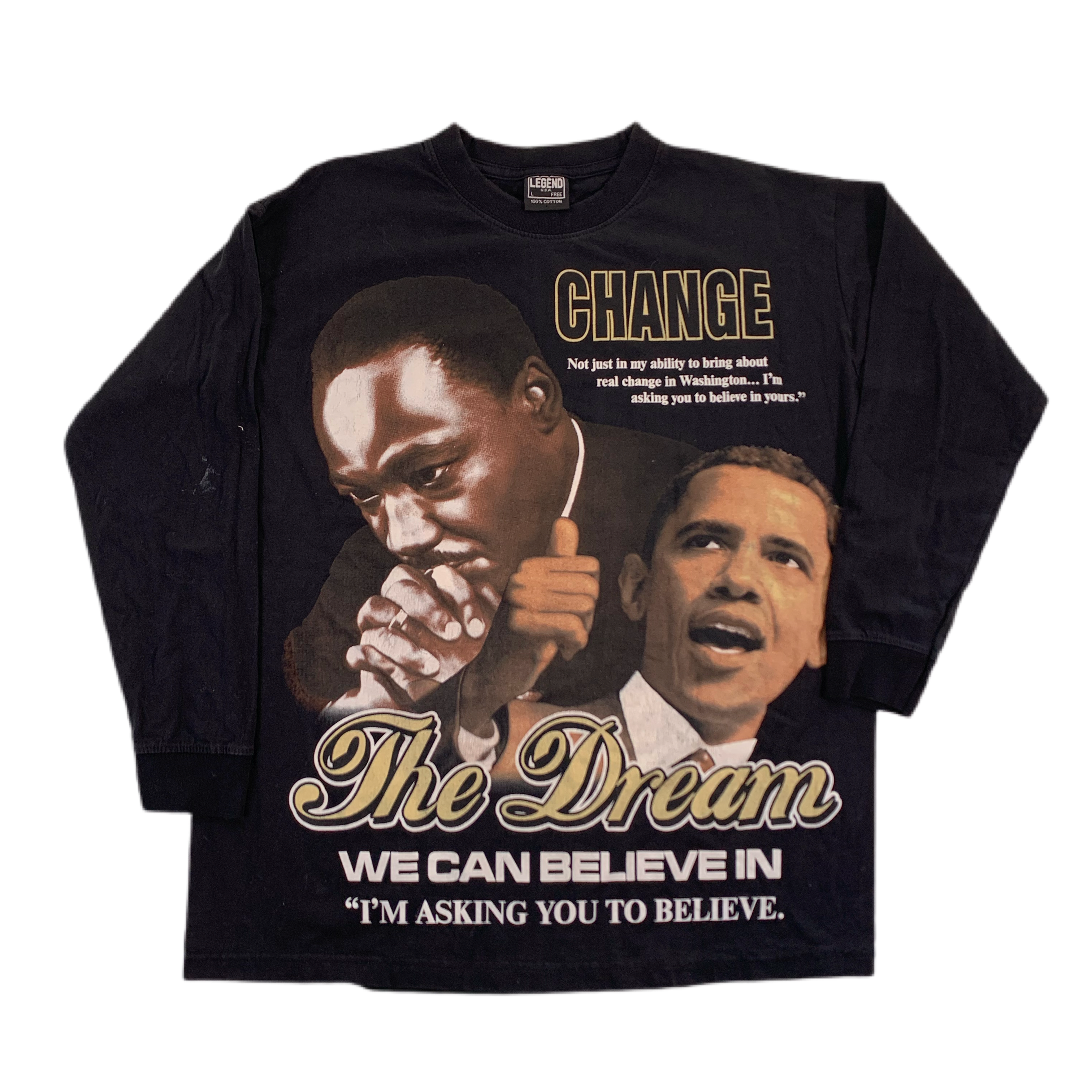 Vintage MLK/Obama “The Dream” Long Sleeve Shirt