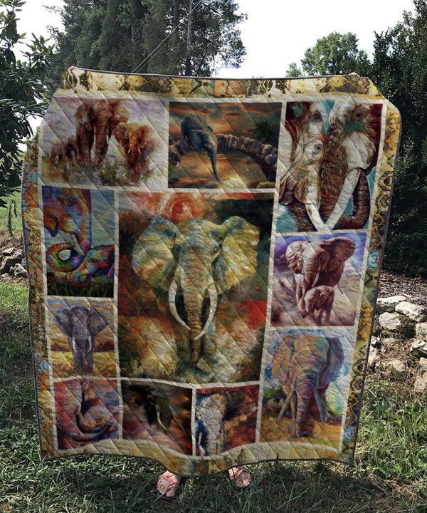 King Elephant Quilt Blanket – Quilt