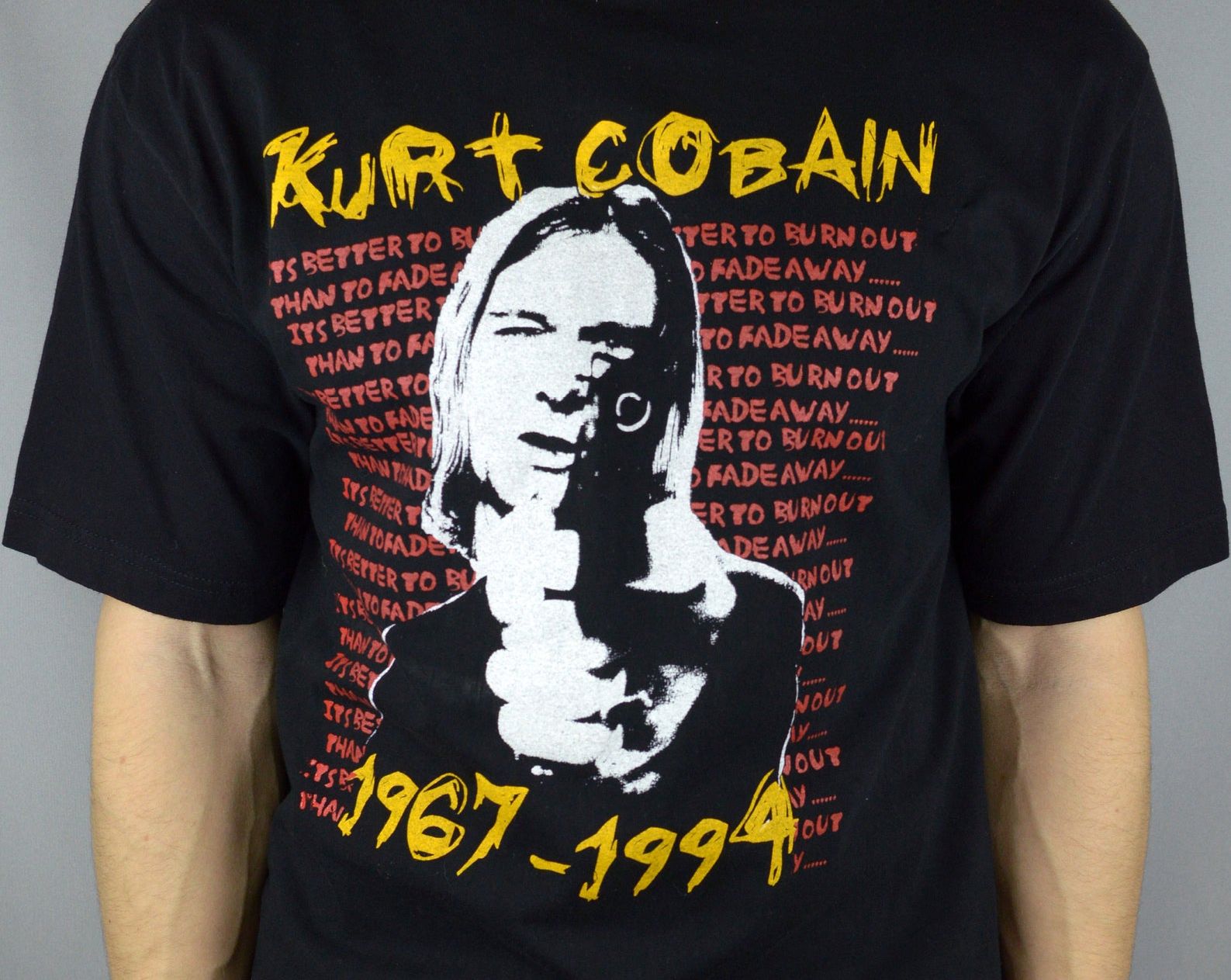 Vintage Kurt Cobain Nirvana Nevermind 90S T Shirt