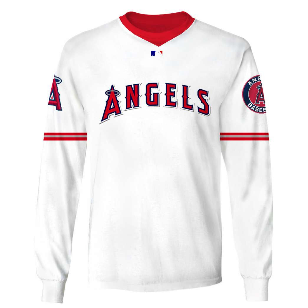 Los Angeles Angels White Gift For Fan 3D Full Printing Sweatshirt