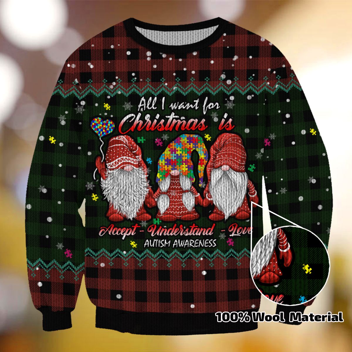 Autism Ugly Christmas TH05 Sweater