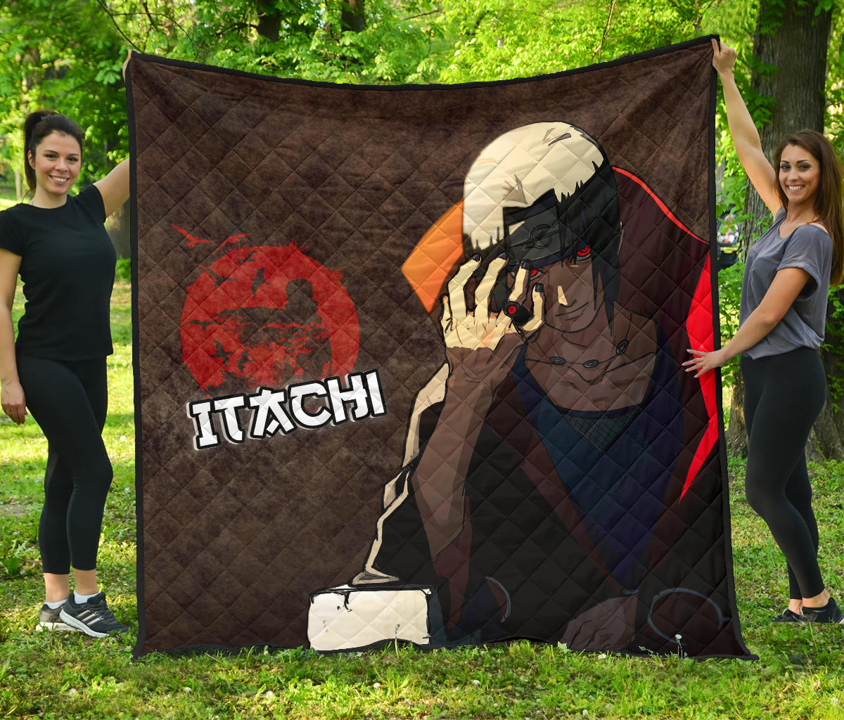 Naruto Anime Itachi Uchiha Rogue Ninja Premium Quilt Blanket