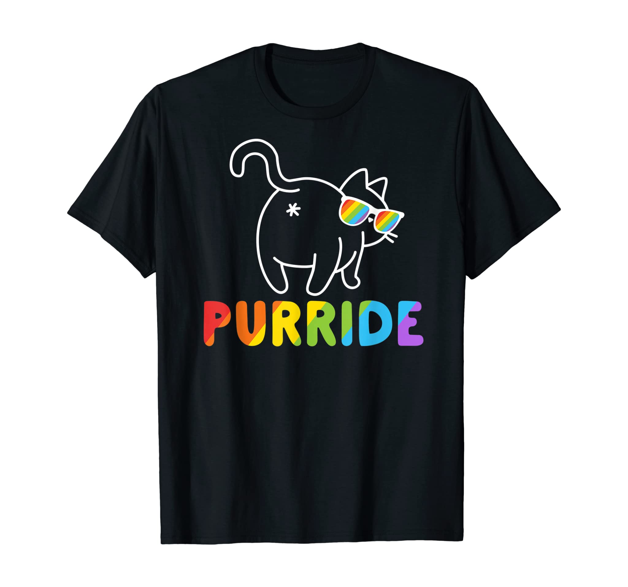 Purride Shirt Funny Cat Gay Lgbt Pride Tshirt Women Men