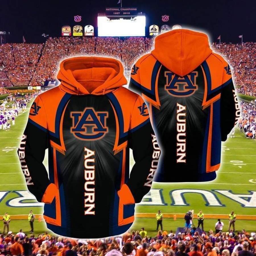 Auburn Tigers Fan Hoodie Unisex 3D All Over Print