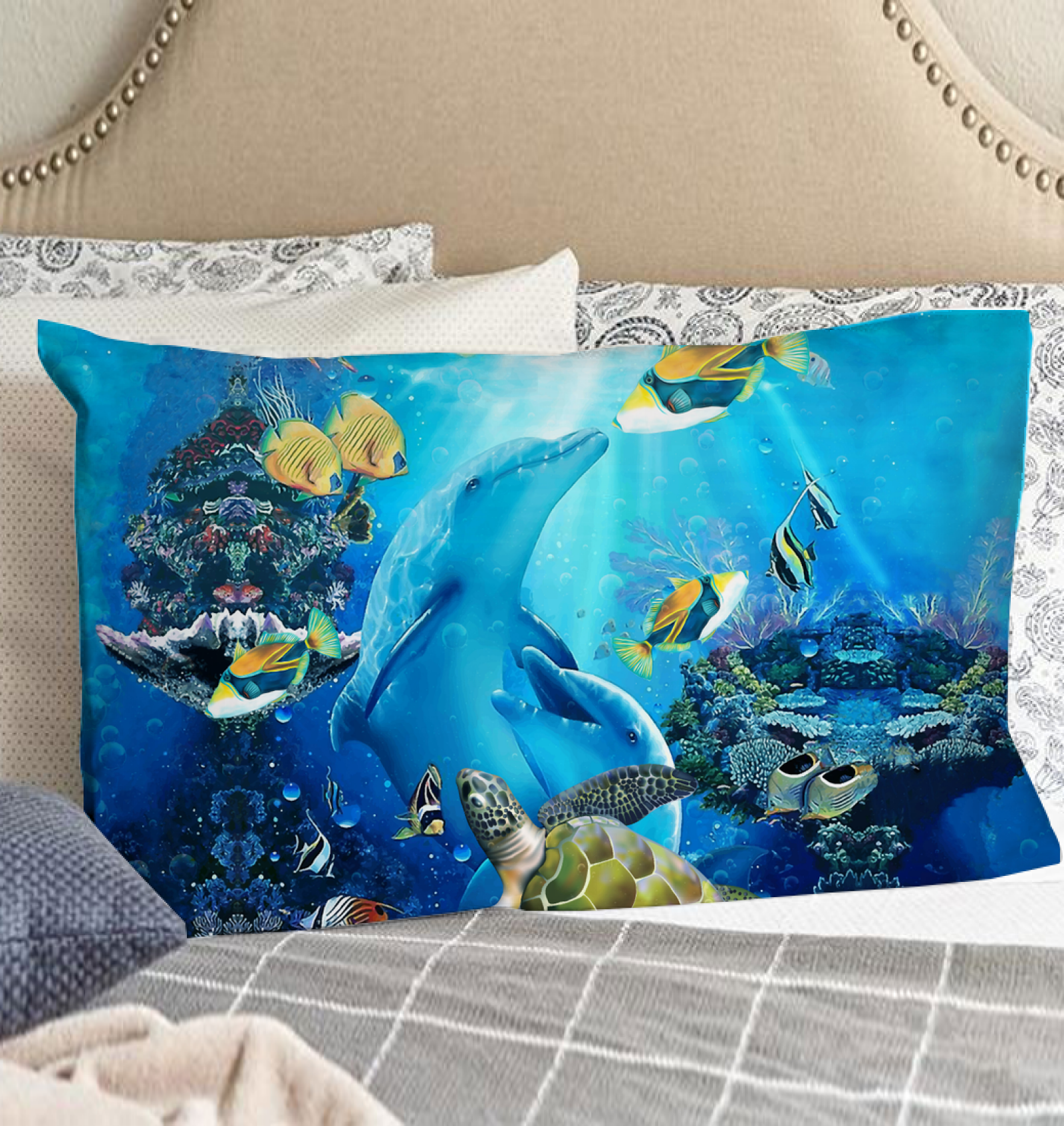 Animal Ocean Pillow Case   AH   K5