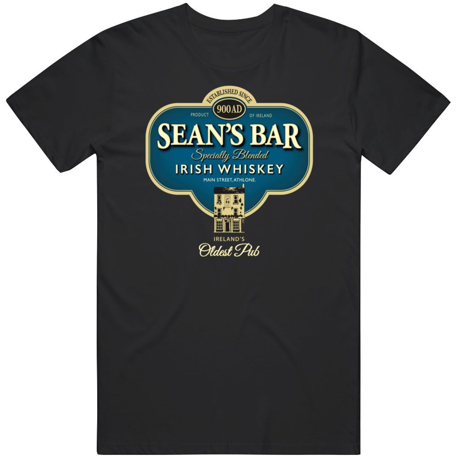 Seans Bar Oldest Pub Ireland 900Ad Whiskey Lover Saint Patricks St Pattys Cool Fan Party T-Shirt