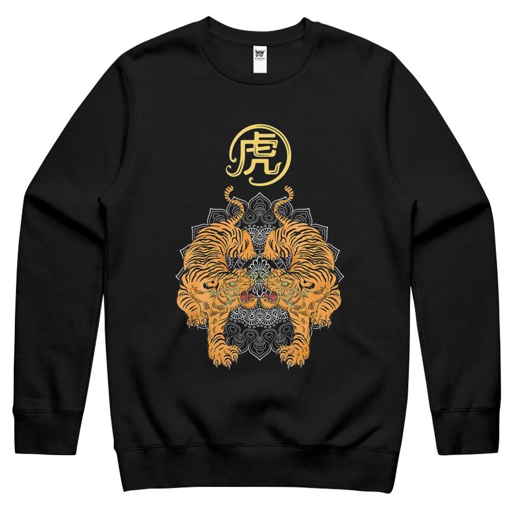 Happy Chinese New Year 2022 Year Of The Tiger Zodiac Tiger Crewneck Sweatshirt