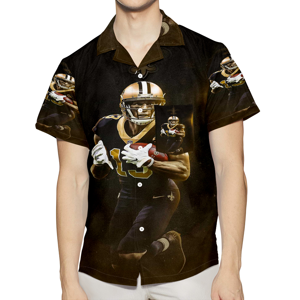 New Orleans Saints Michael Thomas4 3D All Over Print Summer Beach Hawaiian Shirt With Pocket