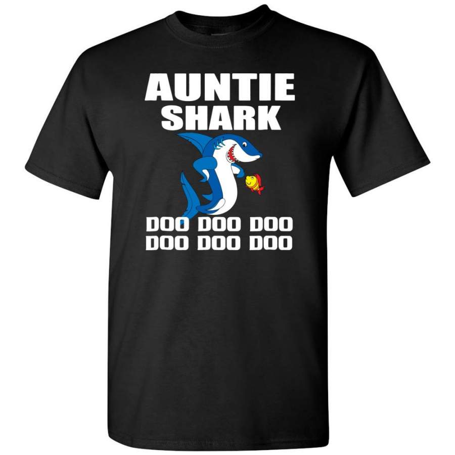 Auntie shark doo doo doo shirt, aunt shark gift T shirts