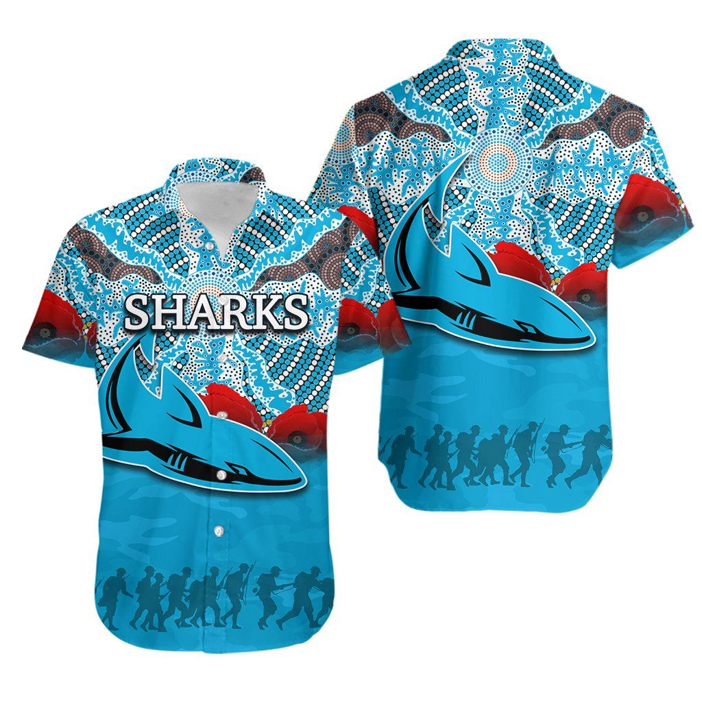 Sharks Aboriginal Hawaiian Aloha Shirts Anzac Day Th4