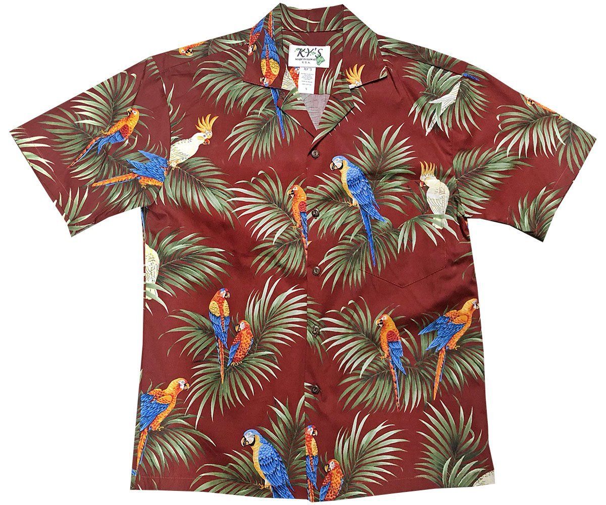 Alert Parrots Red Hawaii Shirt Ha99630