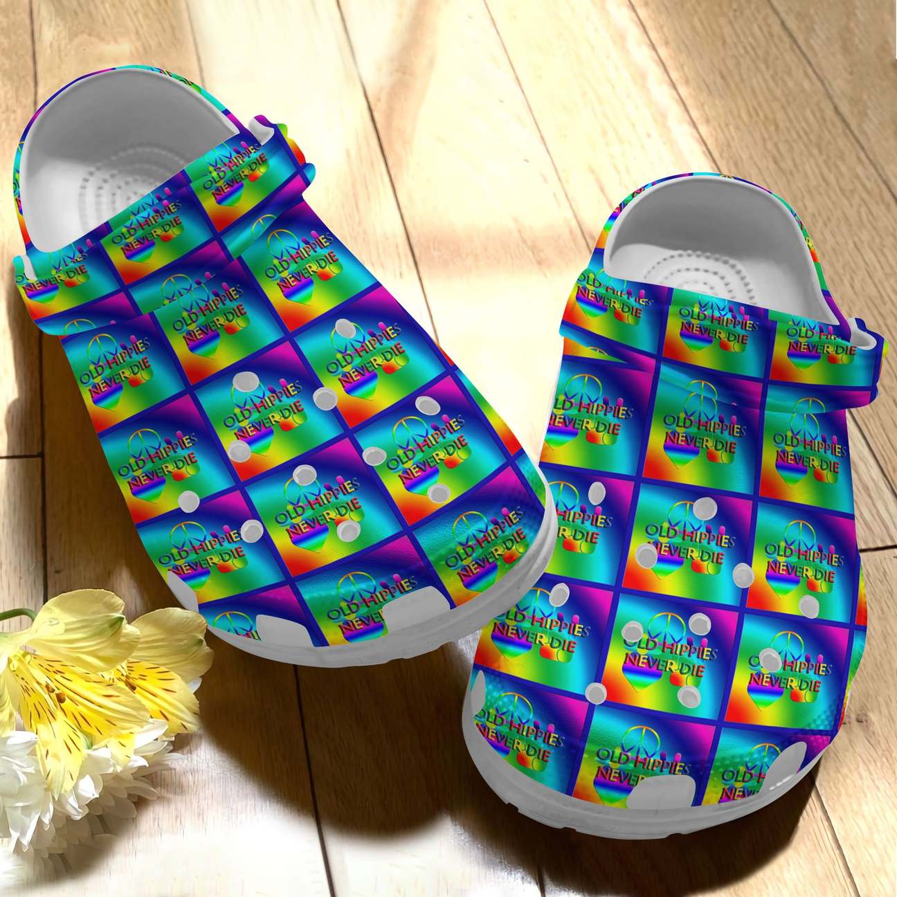 Hippie Personalize Clog, Custom Name, Text, Fashion Style For Women, Men, Kid, Print 3D Hippie Forever