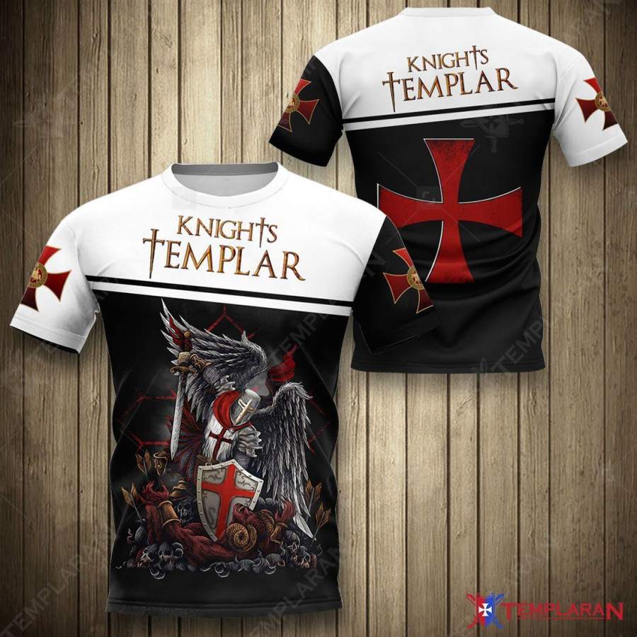 Knights Templar hoodie 3D Full Printing Barkingtees Fashion