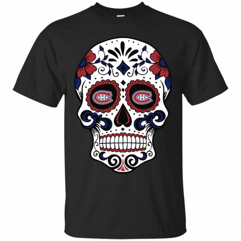 MontrÈal Canadiens Sugar Skull T-shirt Long Sleeve Sweatshirt Hoodie