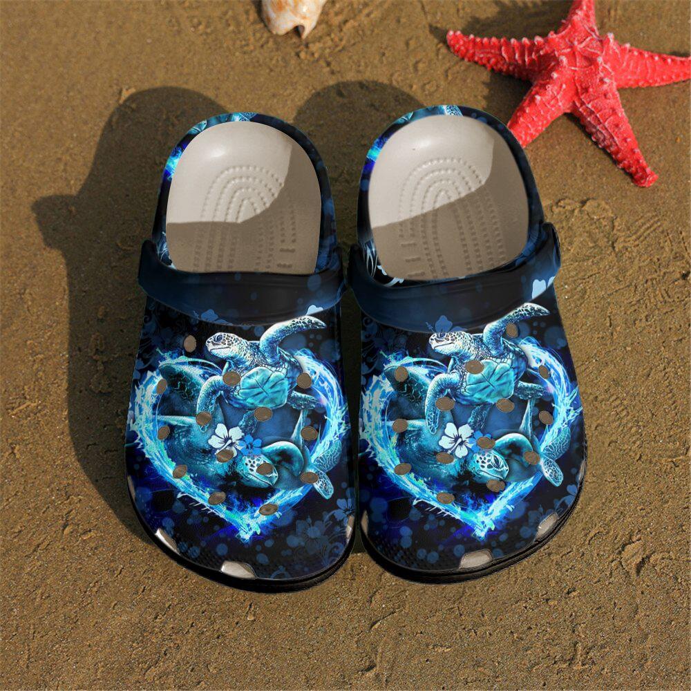 Sea Turtle Personalized Clog, Custom Name, Text, Color, Number Fashion Style For Women, Men, Kid, Print 3D