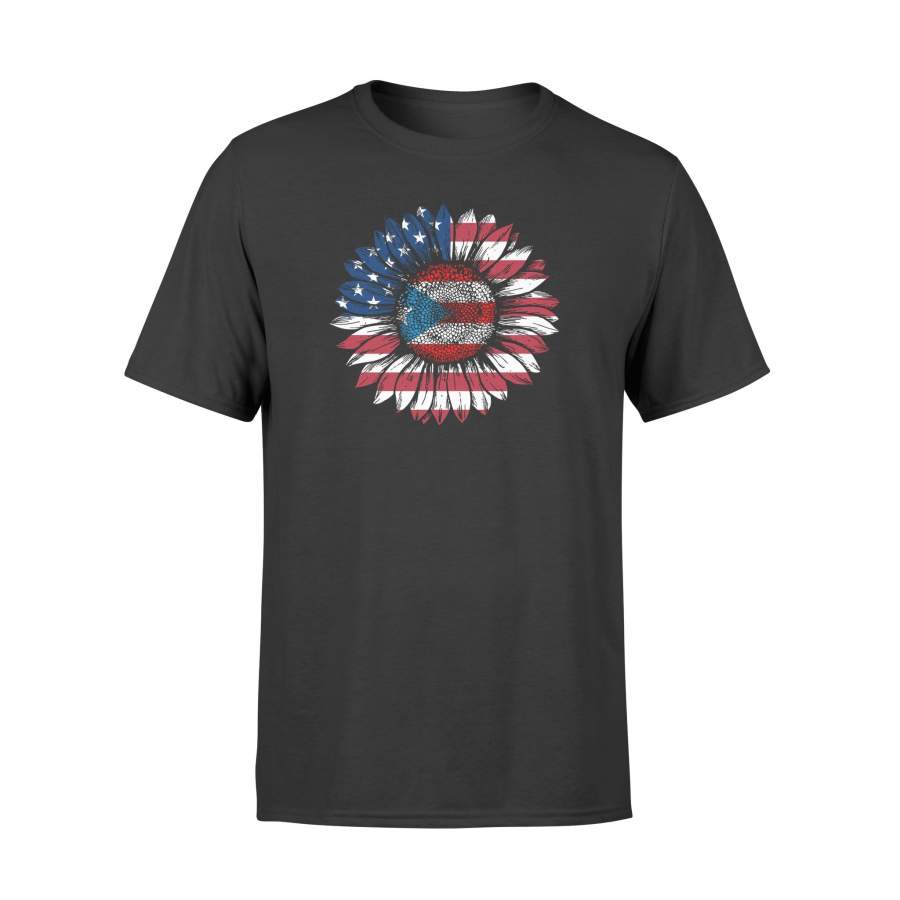 YOLOstuff American Raised With Puerto Rican Roots T-shirt