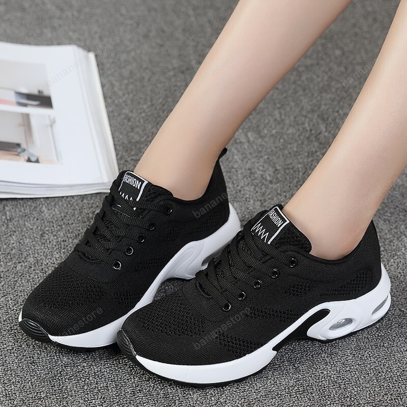 Ladies Trainers Casual Mesh Sneakers Pink Women Flat Shoes Lightweight Soft Sneakers Breathable Footwear Basket Shoes Plus Size