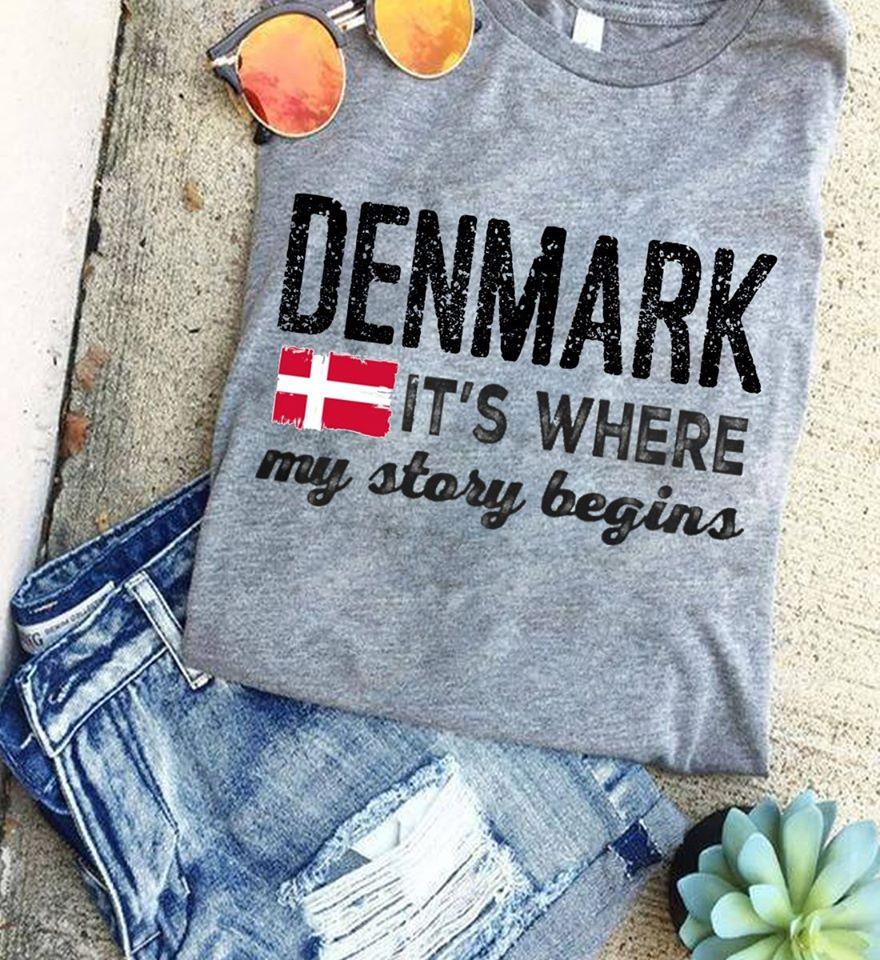 Denmark It’S Where My Story Begins Gift Standard/Premium T-Shirt