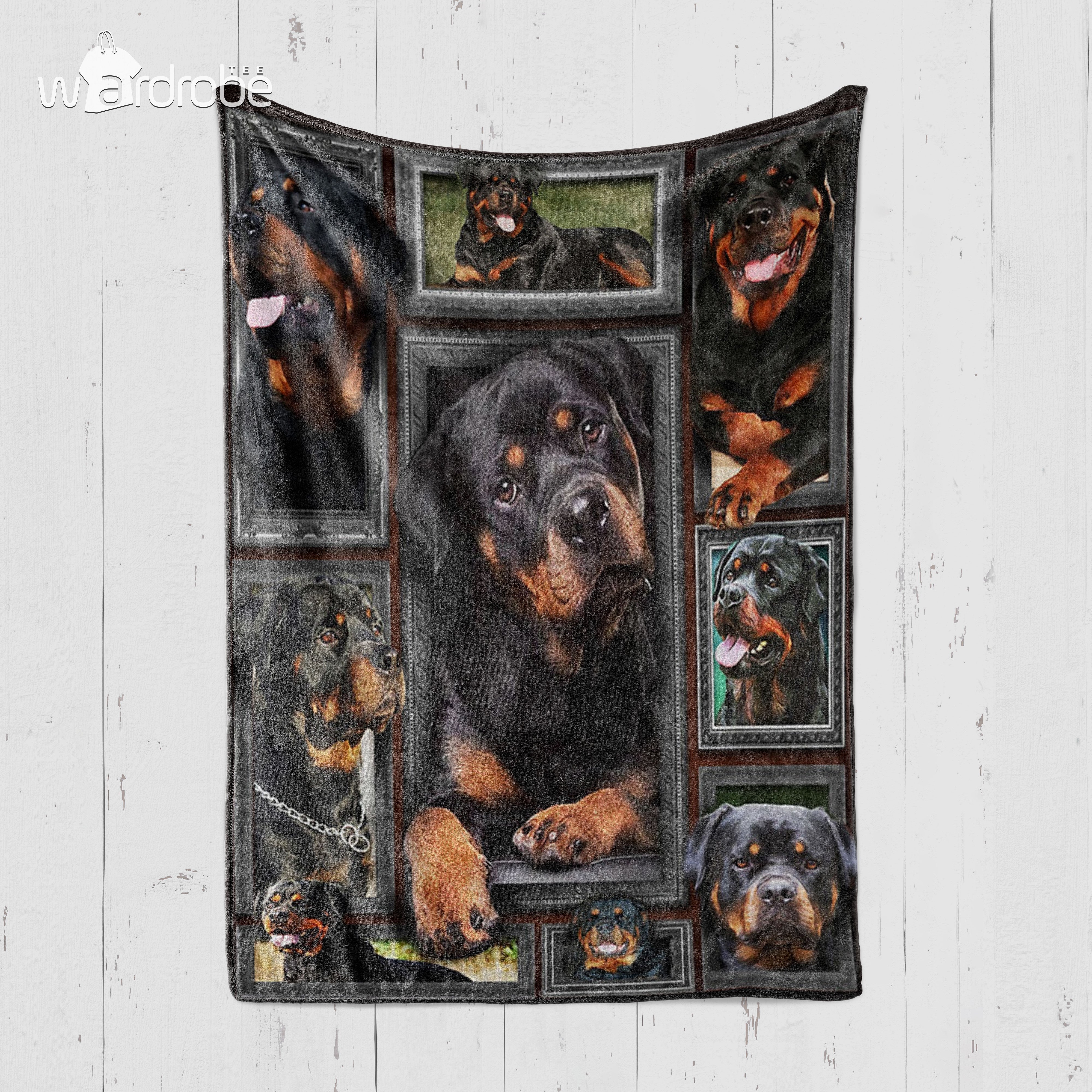 Customs Blanket 3D Huge Rottweiler Blanket