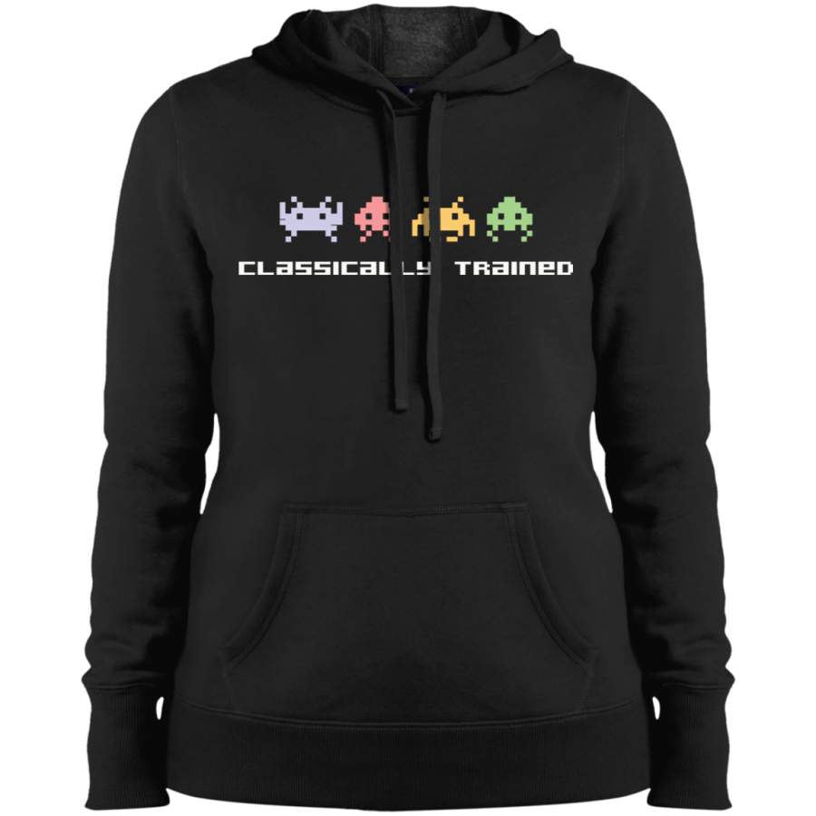 AGR Classically Trained – 80s Video Games Ladies’ Pullover Hooded Sweatshirt