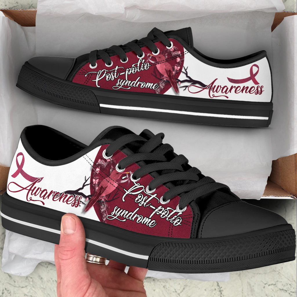 Post Polio Syndrome Hummingbird Low Top Tl Shoes Canvas Print Lowtop Casual Shoes Gift For Adults