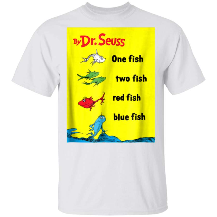 Dr Seuss One Fish Two Fish Book Cover Tshirt