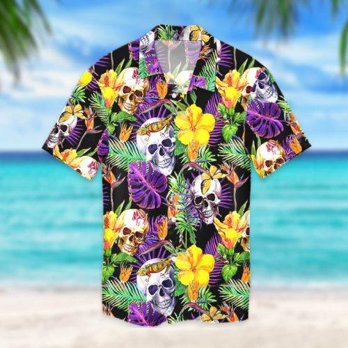 Skull Tropical All Over Printed Hawaii Shirt Ha4797