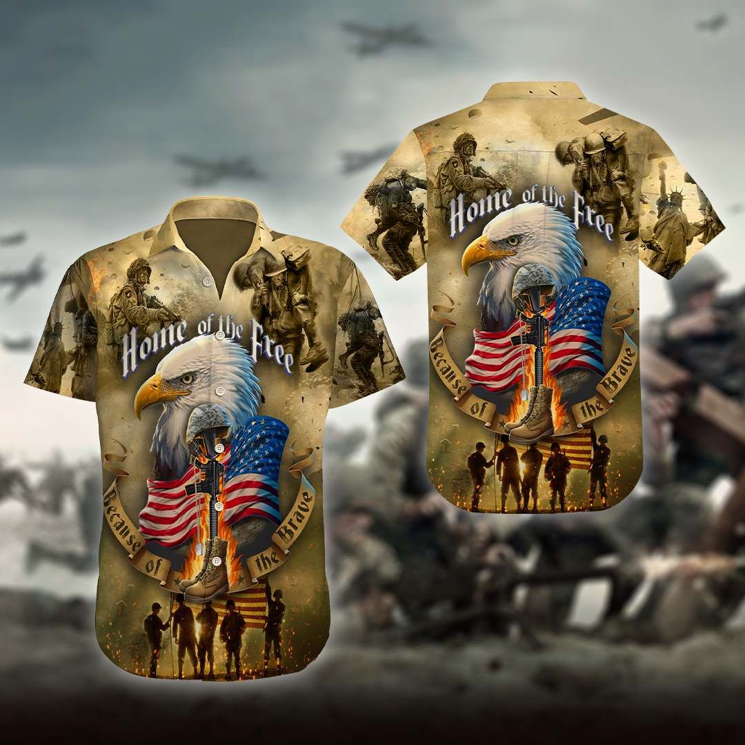 Home Of The Free Army Hawaii Shirt Ha40455