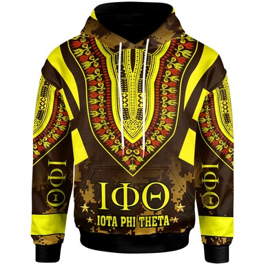 Iota Phi Theta Hoodie – Custom Iota Phi Theta Fraternity Dashiki Culture Camouflage Patterns Hoodie