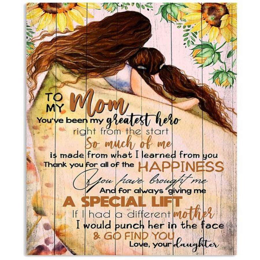 TO MY MOM, LOVE YOUR DAUGHTER Vertical Poster