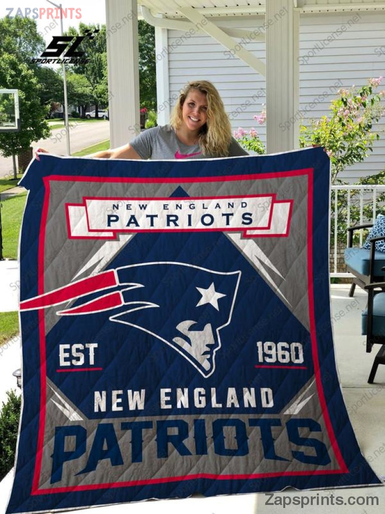 New England Patriots Est 1960 3D Premium Quilt 006 Gift Idea For Fan