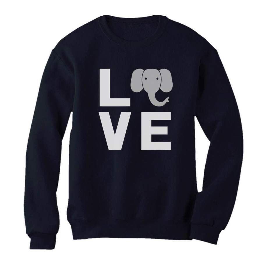 Love Elephants Be Kind To Elephants Animal Lover Women Sweatshirt