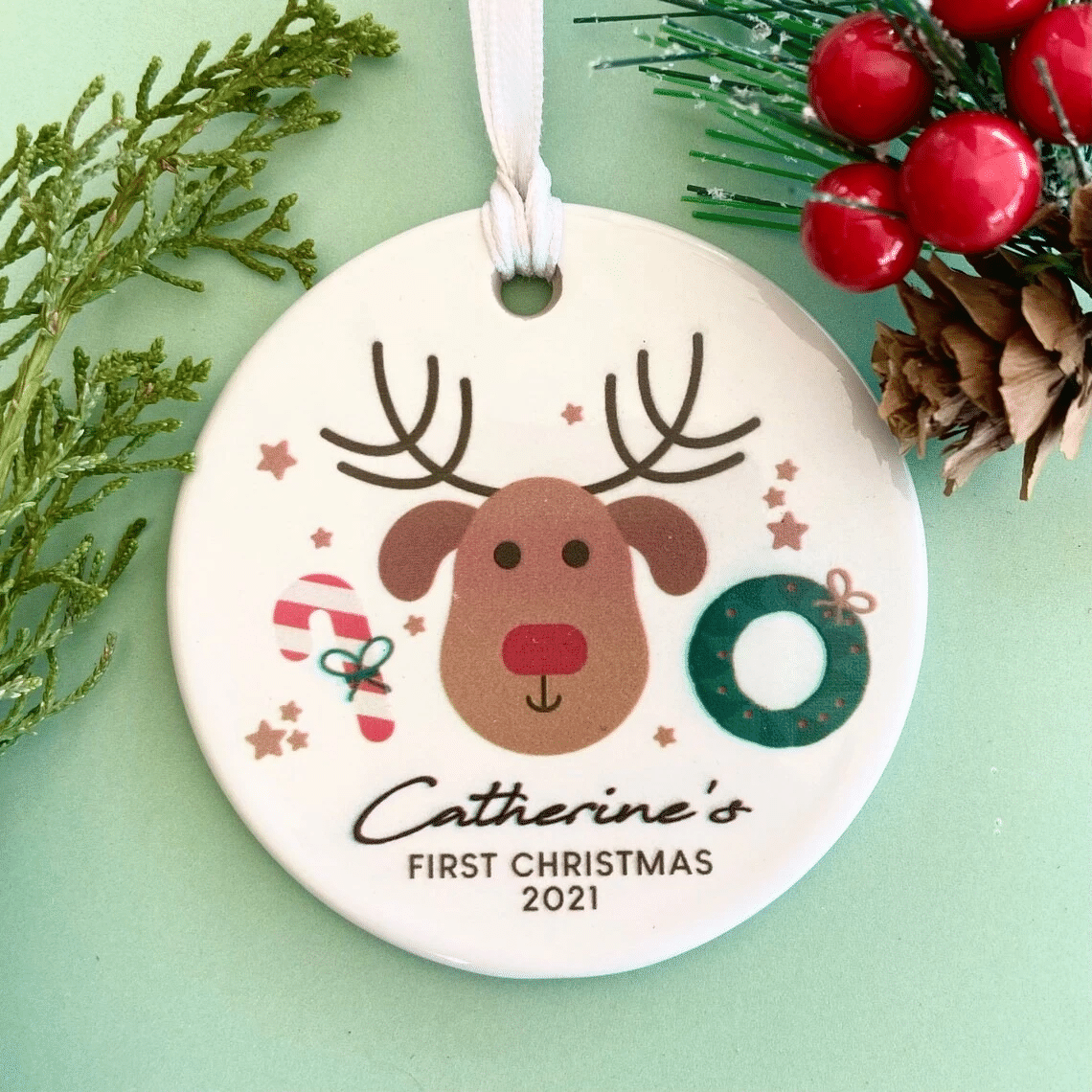 [Personalized Name & Number] Christmas Ornament, Christmas Tree Decoration, Christmas Home Decor 8