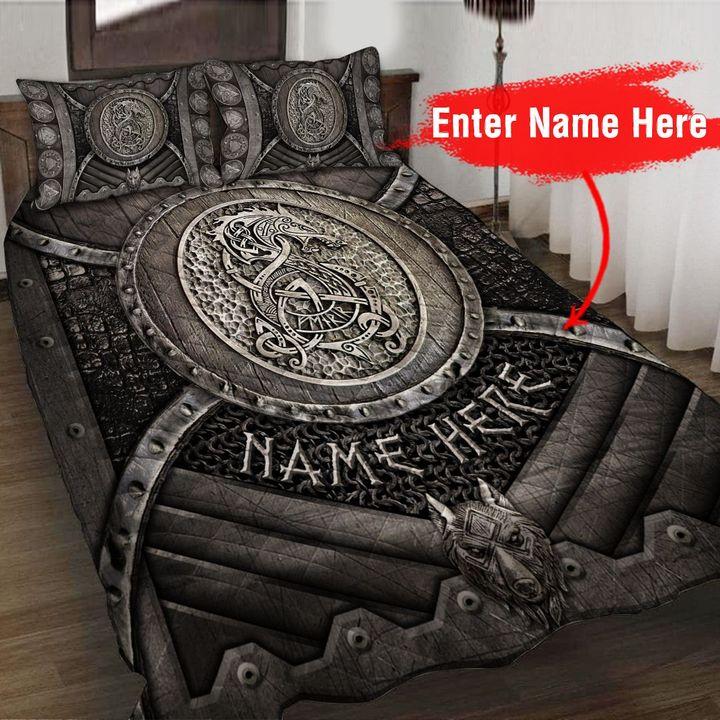 VIKING FENRIR CUSTOM NAME 3D PRINT QUILT SET