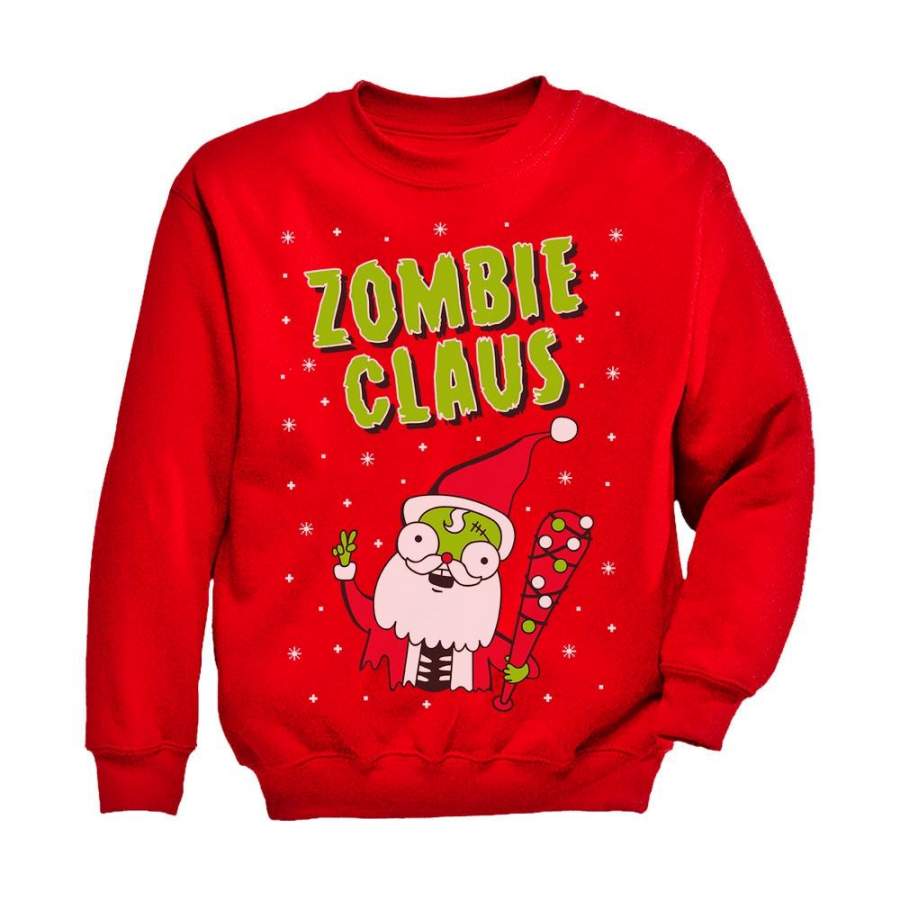 Zombie Santa Claus Ugly Christmas Toddler/Kids Sweatshirt