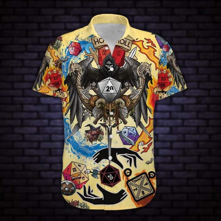 Skull Take A Chance And Roll The Dice Hawaii Shirt For Men Women Ha82275