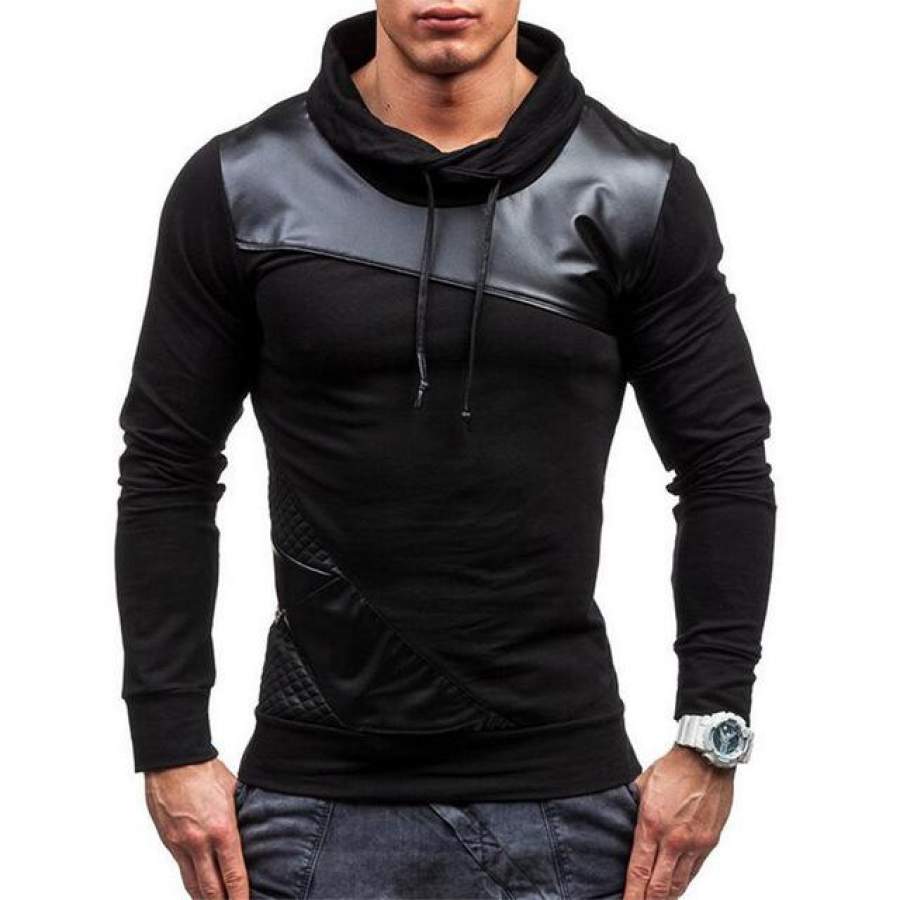 Covrlge Hoodies Men Fashion Thin Men’s Hoodies and Sweatshirts Brand-clothing Casual Tracksuits Sportsuit Black Hoodie MWW042