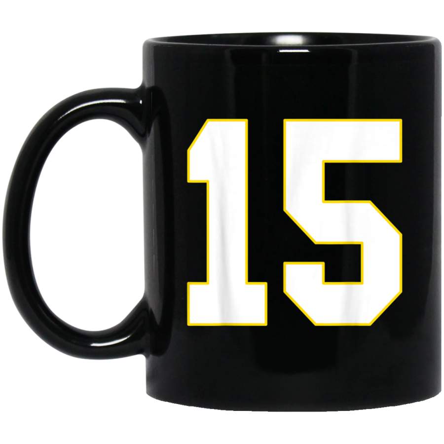 Red Number FifMugn 15 Mug  Kansas City Football Mug