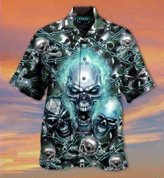 Order Hawaii Aloha Shirts Screaming Skull Ha87660