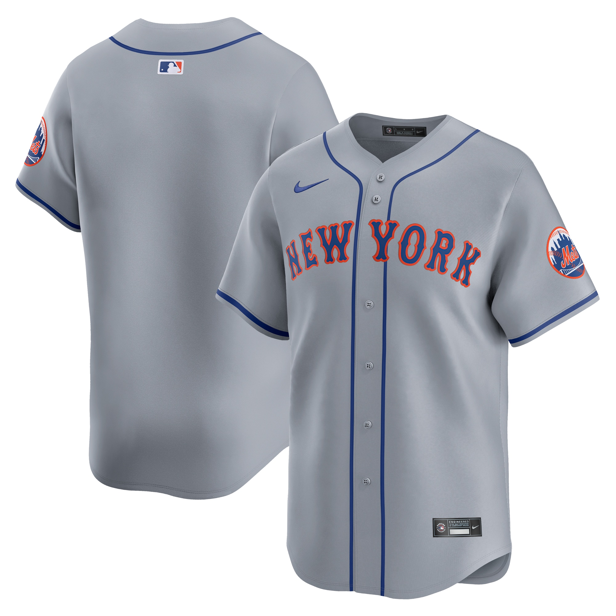 New York Mets Away Limited Jersey – Gray