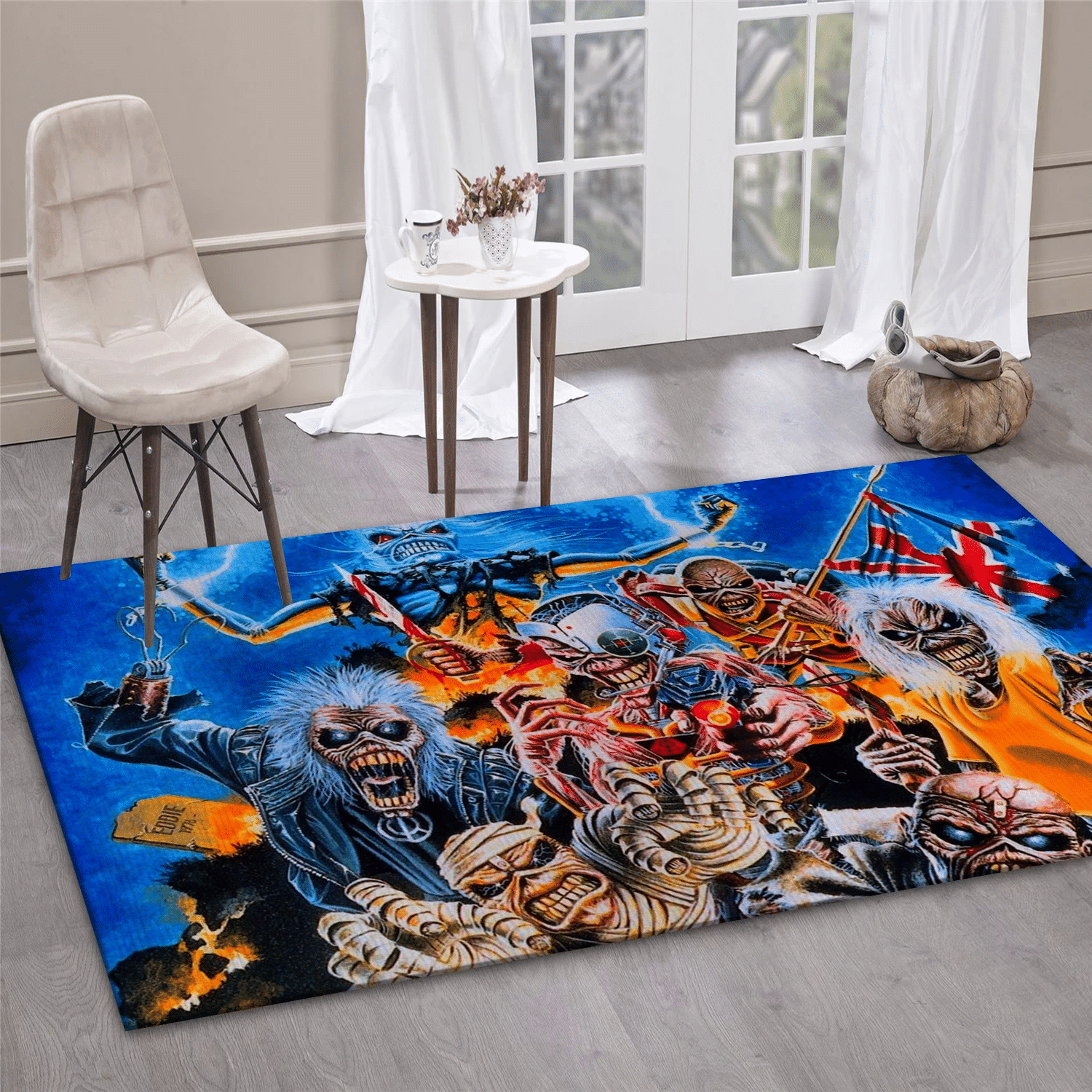 Iron Maiden Horror Music Area Rug For Christmas, Living Room  Rug – Christmas Gift Us Decor