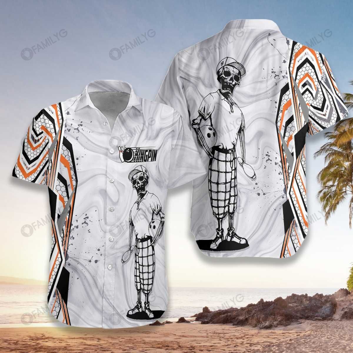 Unique Bowling Shirts – Bowling Strike I’M The Kingpin Hawaiian Shirt Summer Hawaiian For Men, Women, Couple