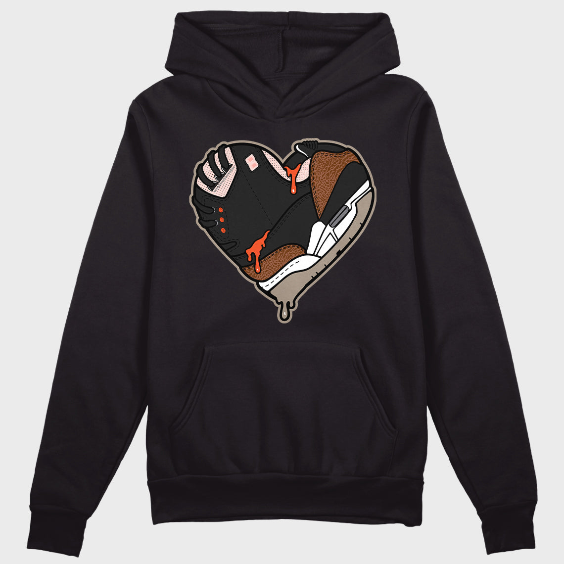 Jordan 3 “Desert Elephant” Dopeskill Hoodie Heart Jordan 3 Graphic