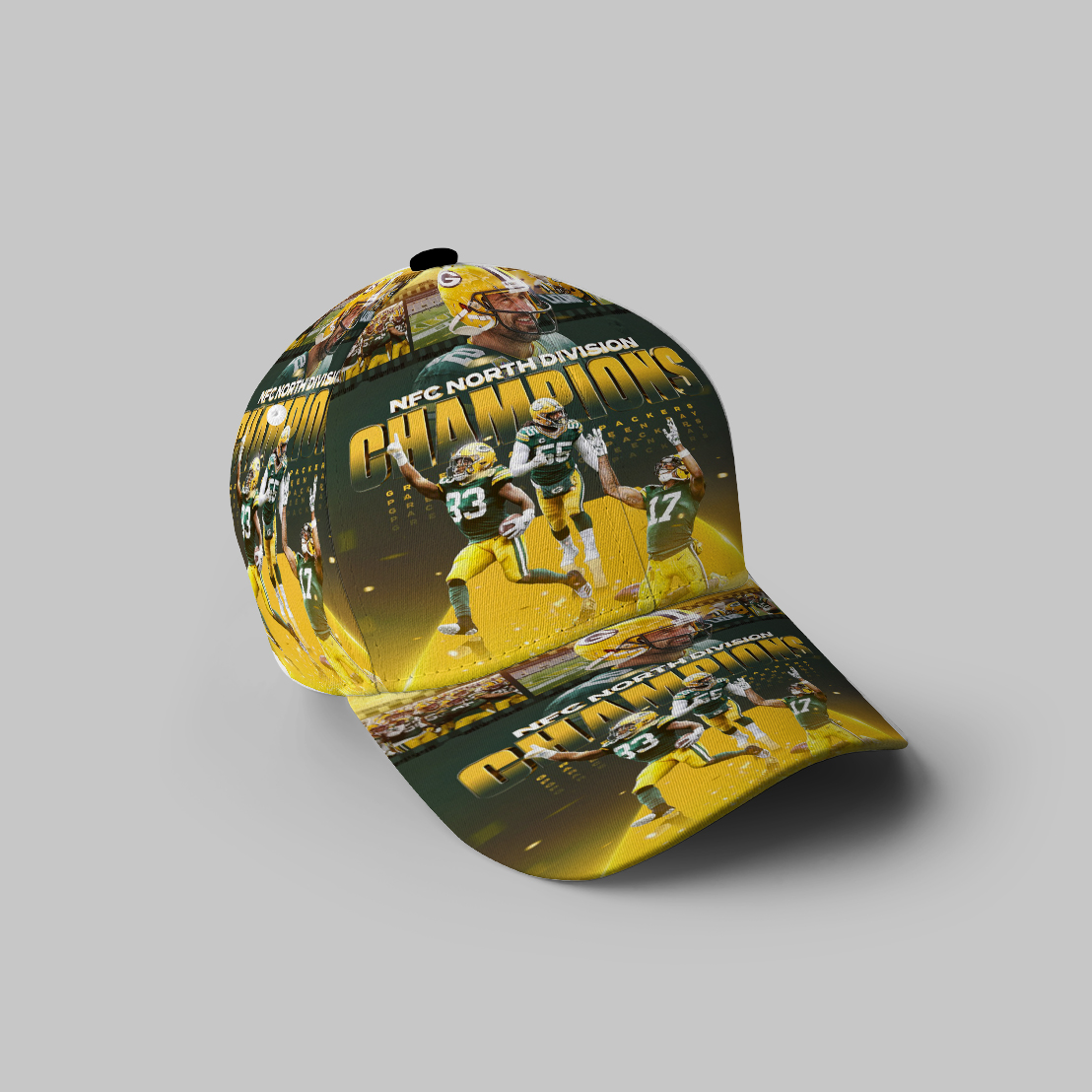 Green Bay Packers Player Team V8 3D Printing Baseball Cap Classic Hat