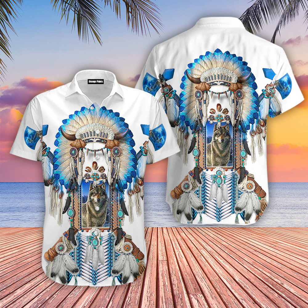 Wolf Native American Hawaii Shirt For Men Women Adult Ha69904